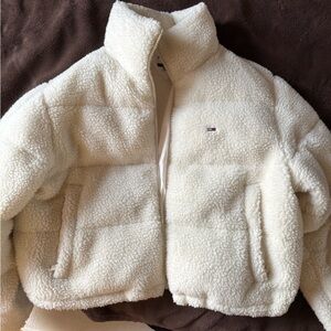 Tommy Hilfiger Cream Sherpa Jacket